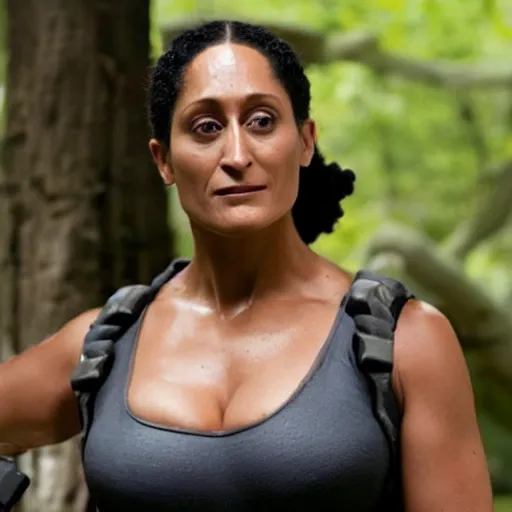 Image similar to tracee ellis ross as lara croft