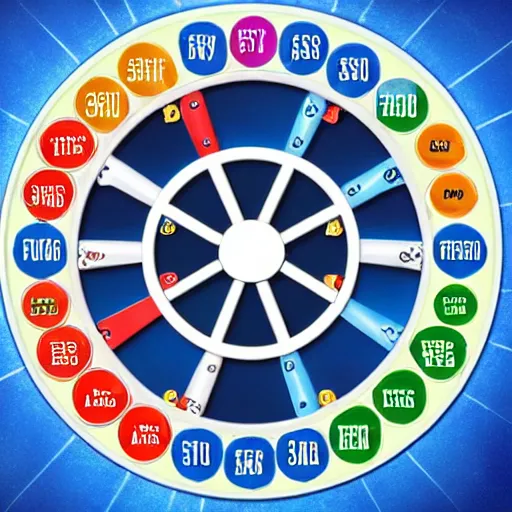 Image similar to broadcast still of wheel of fortune board with 4 empty spaces