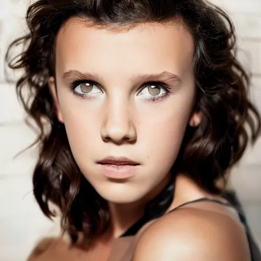 Image similar to photoshoot of Millie Bobby Brown