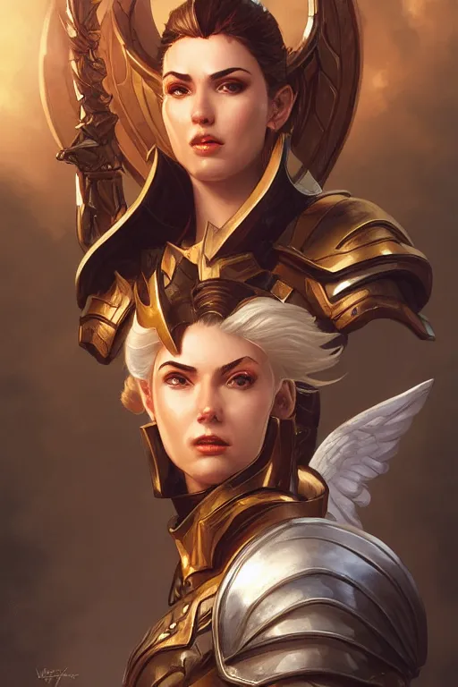 Image similar to amazon valkyrie athena, d & d, fantasy, portrait, highly detailed, headshot, digital painting, trending on artstation, concept art, sharp focus, illustration, art by artgerm and greg rutkowski and magali villeneuve