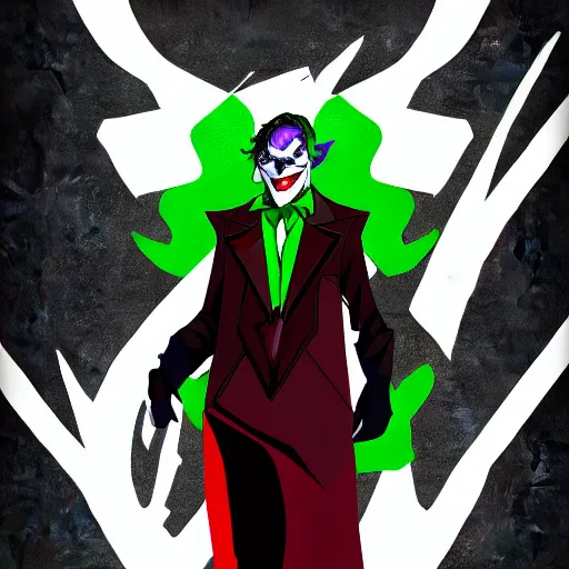 Prompt: Joker in the style of Valorant, Digital art, 4k