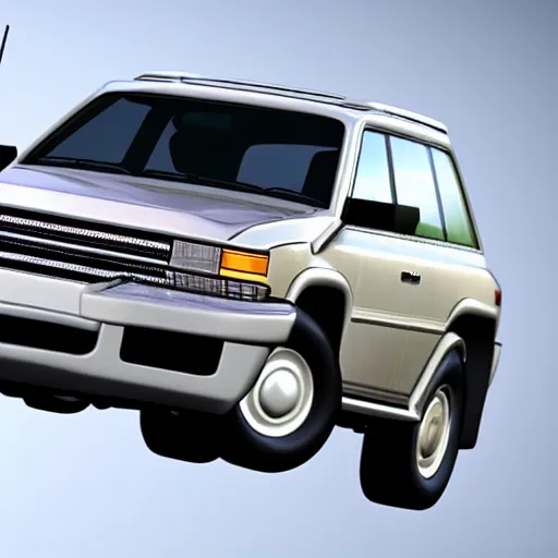 Image similar to Render of a SUV in Super Mario 64