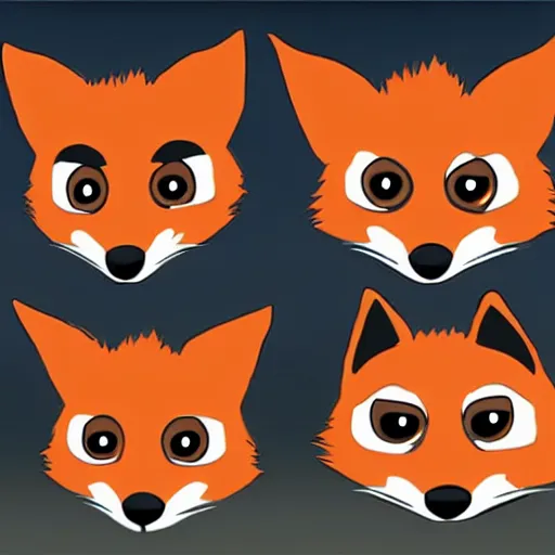 Image similar to fox in the style of pixar