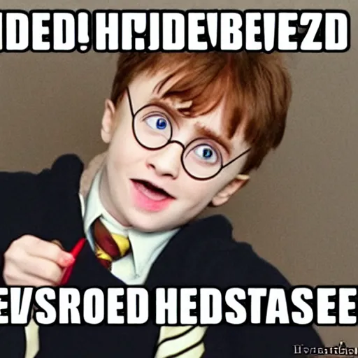 Image similar to Harry Potter stoner super high drunk absolutely blazed