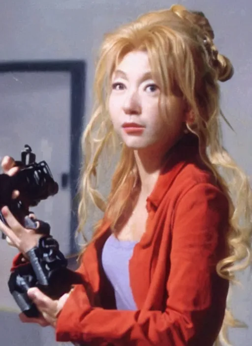 Image similar to film still of Tina Carlyle as Junko Enoshima