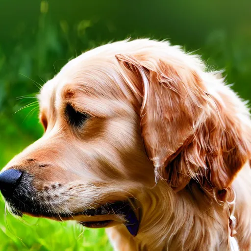 Image similar to a realistic image of a golden retriver drinking water, ultra high detail, 8 k.