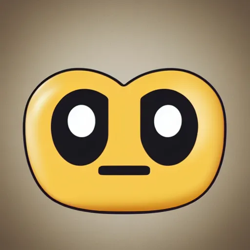 Image similar to poorly rendered 3 d emoji