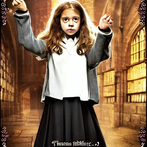 Prompt: the daughter of harry potter and hermione granger