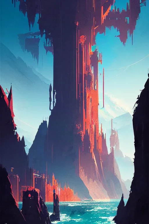 Image similar to greg rutkowski travel poster