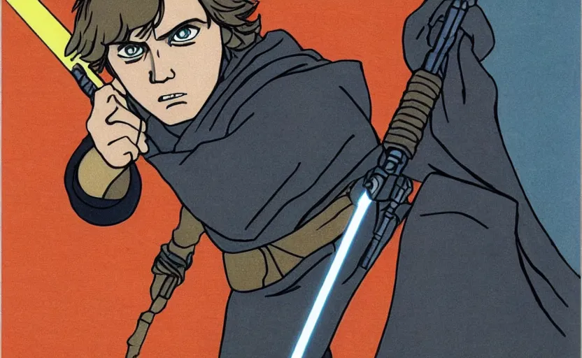 Image similar to luke skywalker in koyoharu gotoge style