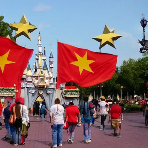 Prompt: communist disneyland