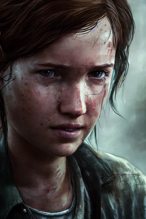 Ellie Williams from The Last of Us 1 in Red Dead, Stable Diffusion