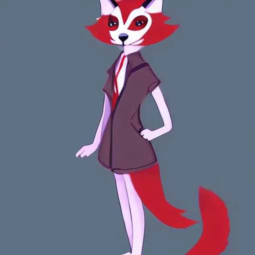 Prompt: an anthropomorphic fox, fursona!!!! trending on furaffinity, by kawacy, trending on artstation, full body