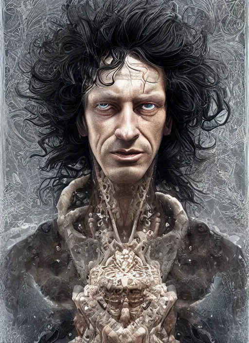 Image similar to high intricate portrait of the sandman by neil gaiman, full shot, maria panfilova, andrea savchenko, mike kime, ludovic plouffe, qi sheng luo, oliver cook, julian calle, eddie mendoza, trending on artstation