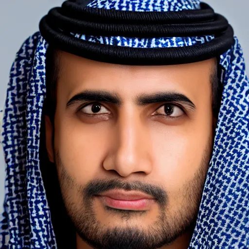 Prompt: headshot, portrait photo still of an average saudi arabian man, white background, 8 k, 8 5 mm f 1. 8