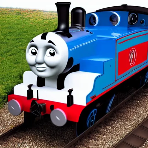 Image similar to thomas the tank engine of death