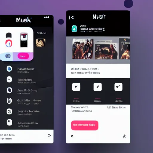 Prompt: Music Streaming Service Mobile App UI UX