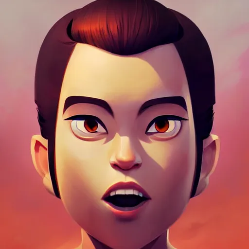 Image similar to face icon stylized minimalist m. a. s. h., loftis, cory behance hd by jesper ejsing, by rhads, makoto shinkai and lois van baarle, ilya kuvshinov, rossdraws global illumination