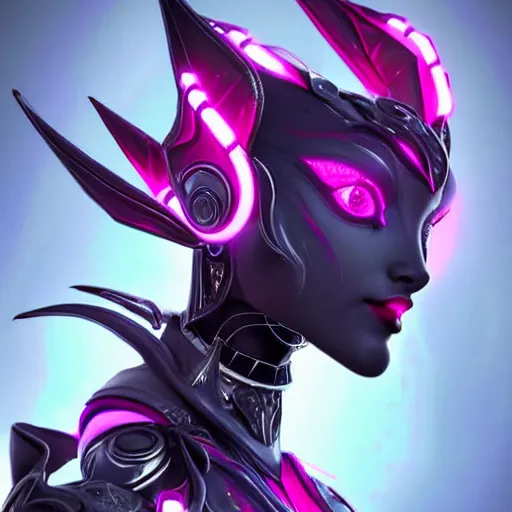 Prompt: highly detailed exquisite fanart, of a beautiful female warframe, but as a cute anthropomorphic robot dragon, glowing eyes and robot dragon head, off-white plated armor, bright Fuchsia skin, royal elegant pose, close-up bust shot torso up, epic cinematic shot, realistic, professional digital art, high end digital art, sci fi, DeviantArt, artstation, Furaffinity, 8k HD render, epic lighting, depth of field