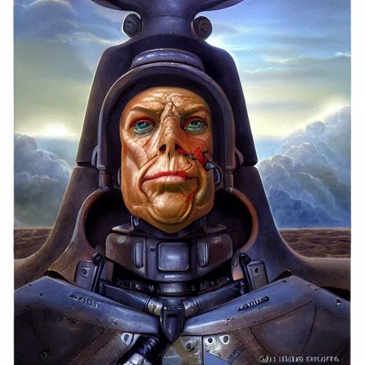 Image similar to a portrait of a character in a scenic environment by jim burns