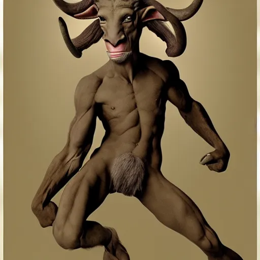 Prompt: joe biden as a satyr