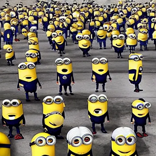 Image similar to minions in a star wars movie