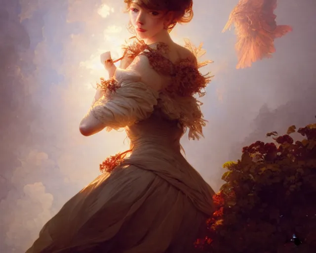 Prompt: photography of jean - honora © fragonard, deep focus, d & d, fantasy, intricate, elegant, highly detailed, digital painting, artstation, concept art, matte, sharp focus, illustration, hearthstone, art by artgerm and greg rutkowski and alphonse mucha