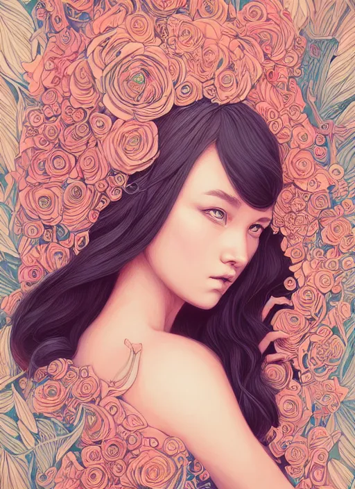 Prompt: girl venizian, extremely detailed, sharp focus, portrait, smooth, digital illustration, by james jean, by eliza ivanovo, by rossdraws, frank franzzeta, sakimichan