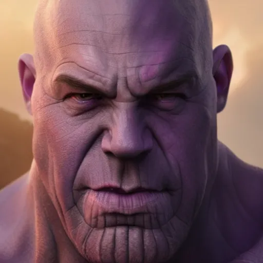 Image similar to thanos as vin diesel, 8k, realistic digital art, artstation, cinematic