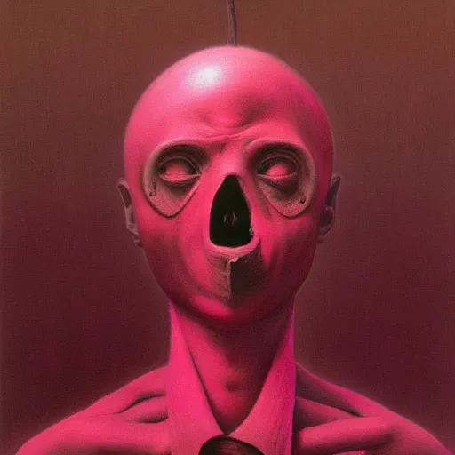 Image similar to pink capitalism painted by zdzisław beksinski, capitalism realism, hyper detailed, 4 k