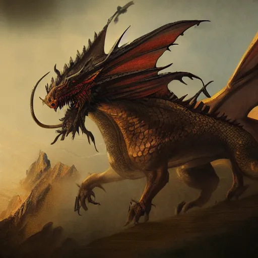 Image similar to dragon,epic,cinematic, fantasy art, concept art, photorealistic, highly detailed,