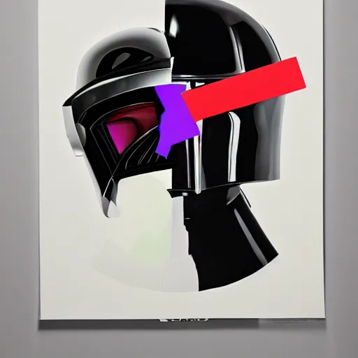 Image similar to Daft Punk as Darth Vader, kissing the joker, highly detailed, digital painting, artstation, concept art, smooth, sharp focus, illustration, art by jeff koons C 10.0