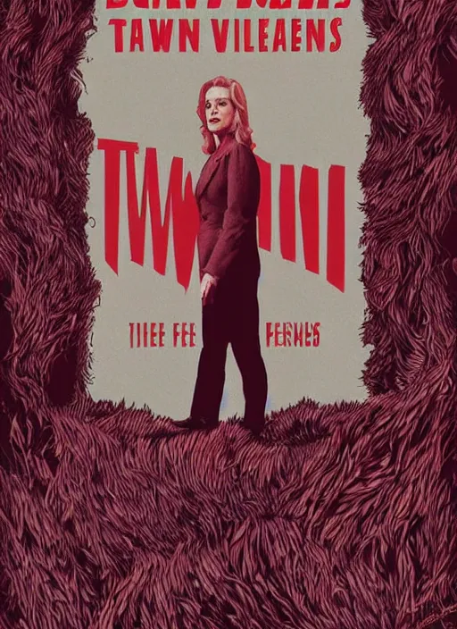 Image similar to twin peaks movie poster art by david jarvis