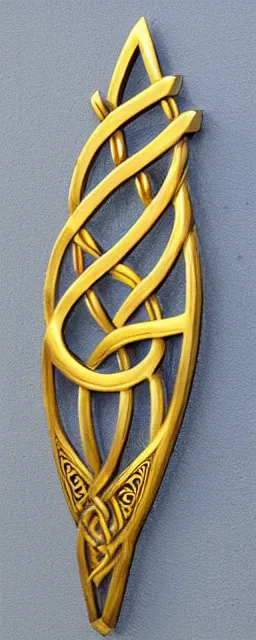 Image similar to gold celtic wall carvings