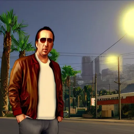 niko bellic as a character in GTA vice city, game, Stable Diffusion