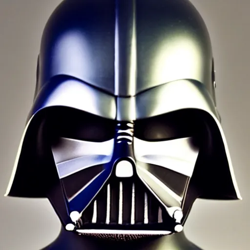 Image similar to portrait product photo of a fan made darth vader helmets