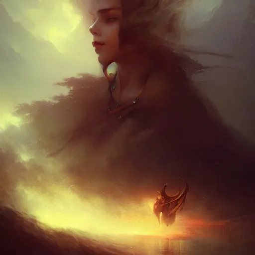 Prompt: ''cinematic shot'' portrait how it feel to slowly start to lose best friend atmosferic realistic dark made by ivan aivazovsky, peter mohrbacher, greg rutkowski volumetric light effect broad light oil painting painting fantasy art style sci - fi art style realism premium prints available artwork unreal engine