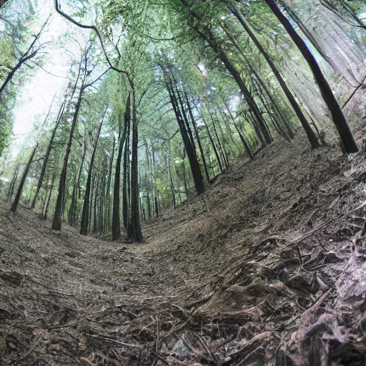 Prompt: GoPro photo of the marianne trench