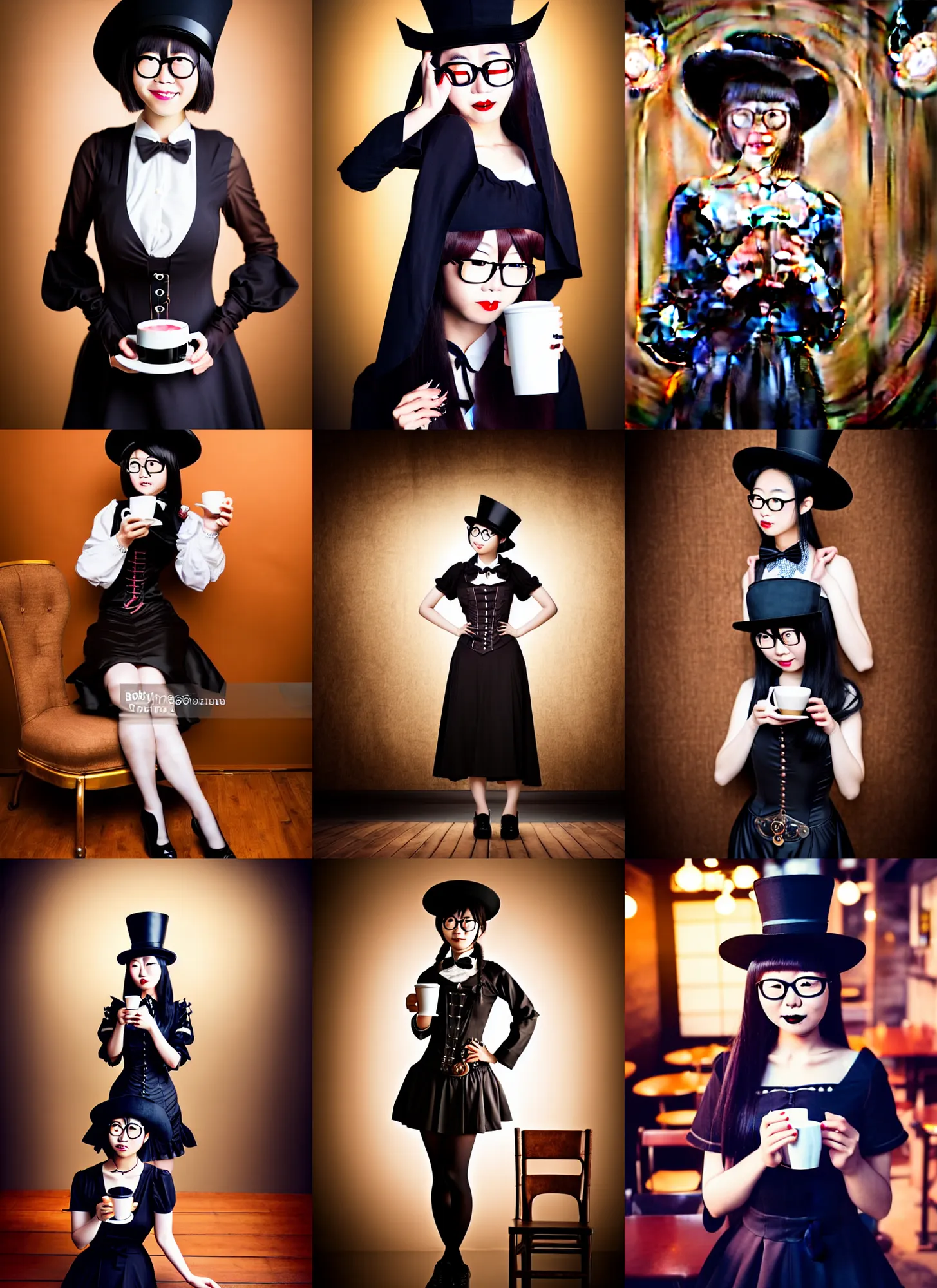 portrait anime as gothic lolita girl in