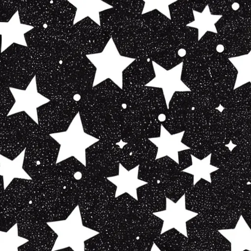 Prompt: pure black with stars