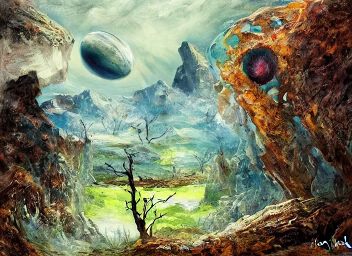 Image similar to nature on an alien planet by henryk plociennik