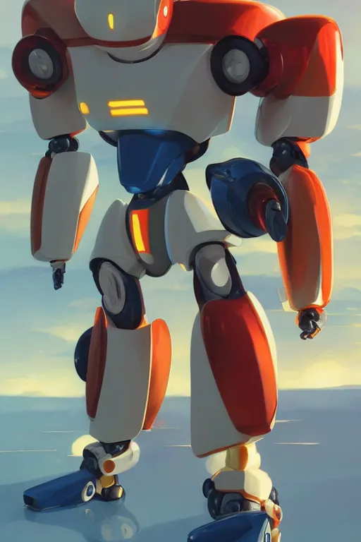 Image similar to metabots medabots medarotto medarot robot minimalist comics, behance hd by jesper ejsing, by rhads, makoto shinkai and lois van baarle, ilya kuvshinov, rossdraws global illumination ray tracing hdr radiating a glowing aura