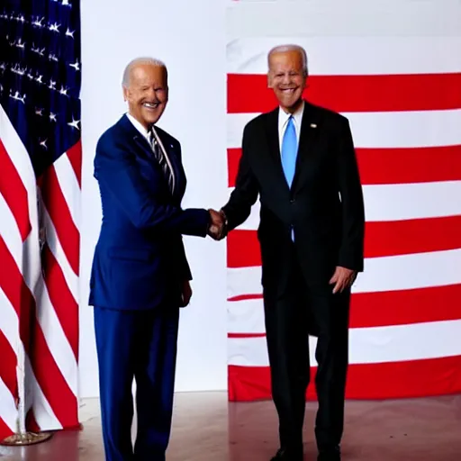 Image similar to Joe Biden shaking Maduro's Hand