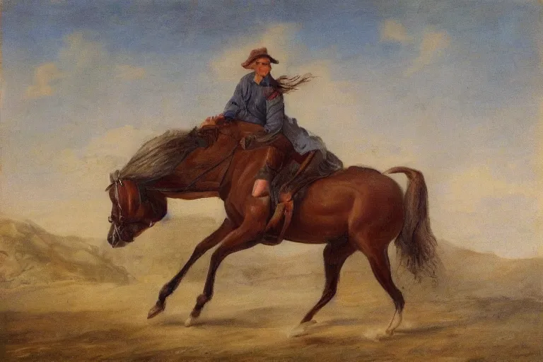 Image similar to horse riding a horse, arstation