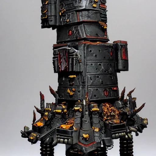 Image similar to hive spire of necromunda from warhammer 40k, grimdark