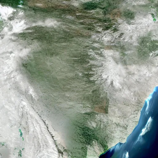 Image similar to satellite image of intense draught