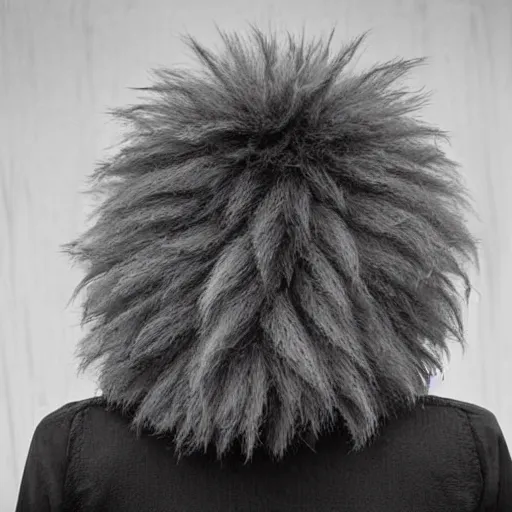 Image similar to lions mane on a person