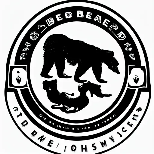 Prompt: logo for the dead bear company