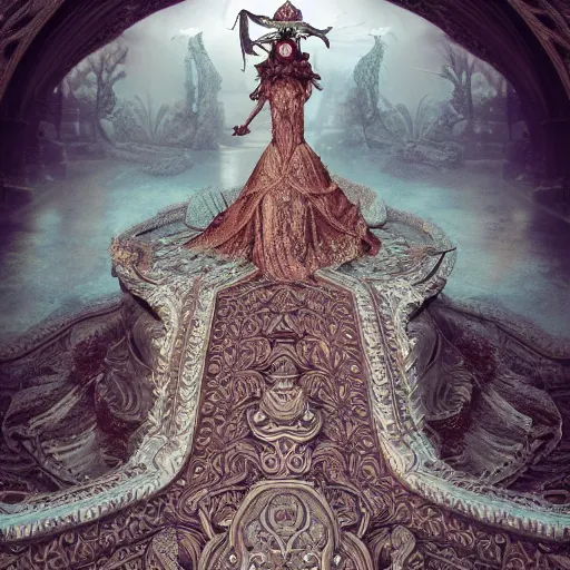 Image similar to ornate princess, breathtaking surreal intricate detailed octane render