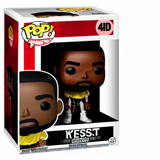 Image similar to !! kanye west!! [ [ holding ] ] a grimes funko pop ]!!, trending on artstation, 4 k photorealism, 4 k quality